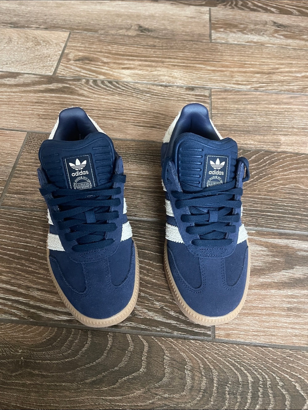 adidas Samba OG Navy Suede Sneakers Sz 8
